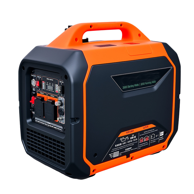 Quiet Portable Inverter Generator (Rated 3000W/Peak 3200W, Gasoline, Parallel-Ready, Dual-Fuel Option)