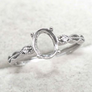 Tùy chỉnh 925 Sterling bạc trang sức Vòng cơ sở thiết lập mà không cần đá gắn kết Nhẫn bạc 925 Nhẫn phụ nữ - Product Image 4