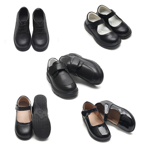 Детская кожаная школьная классическая черная обувь - Product Image 1
