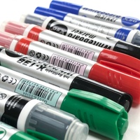 Premium Factory X-138 Büyük Kapasiteli Kuru Silinebilir Yeniden Doldurulabilir Beyaz Tahta Kalemi Kırmızı/Siyah Mürekkepli Net Yazım Özellikli