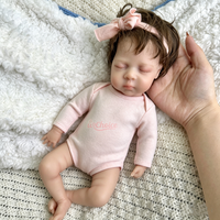 Poupées de rebirth en silicone de 12 pouces pour bébés, poupées réaliste pour filles, jouets compagnons pour tout-petits