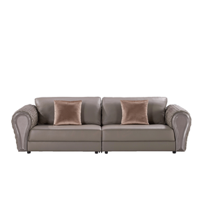 Sofá de Tela con Estructura de Madera de Abedul, Relleno de Esponja y Plumón de Ganso Importado, Sofá Confortable para Sala de Estar - Product Image 1