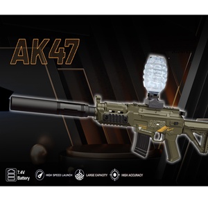 NOUVEAU AK47 62CM Grand <span class=keywords><strong>pistolet</strong></span> électrique automatique à gel avec silencieux, Grand <span class=keywords><strong>pistolet</strong></span> à <span class=keywords><strong>bombe</strong></span> à <span class=keywords><strong>eau</strong></span>, Jouet de jeu de tir extérieur pour garçon adulte - Product Image 4