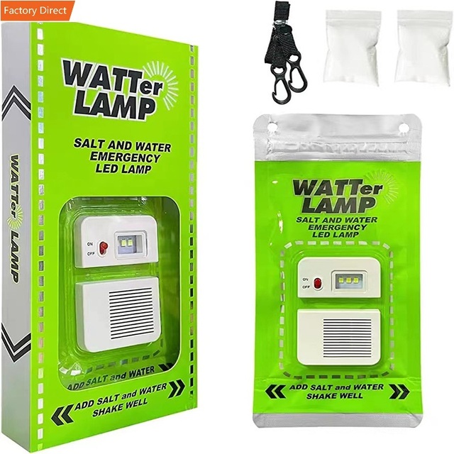 Outdoor Camping Fishing Lamp Salt Water LED Lights Salt Water Emergency Camping Light Night Brine LED Light Camping Lantern Sal
