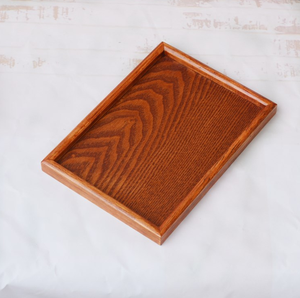 Großhandel Vintage Kaffee Tee Tisch Serviert ablett Biologisch abbaubares Rechteck Holzplatte Tablett im europäischen Stil - Product Image 3