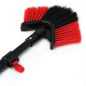 Brosse à toile d'araignée coudée Extentool avec outils de nettoyage à long manche télescopique extensible pour poteau de nettoyage de plafond