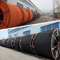 Tubería de Ducto Óptico Corrugado Flexible de HDPE de Fábrica China, Conducto Subterráneo para Cable de Fibra Óptica para Telecomunicaciones, Color y Longitud Personalizables