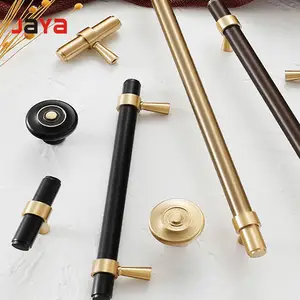 JAYA Rock Crystal Satin Brass Knurled Lever Shake Hands Shell Cabinet Solid Brass Cabinet Handles Pulls Silver Cabinet And Knob