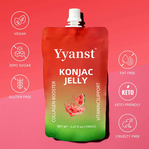 Palitos de gelatina de konjac de marca privada de alta calidad, bajos en calorías y sin azúcar, que mejoran la sensación de saciedad y ayudan a perder peso. - Product Image 2