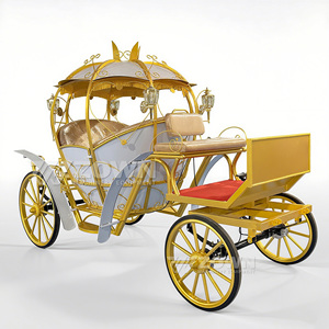 Carruaje eléctrico de calabaza para exteriores, vehículo sin caballos de hierro forjado a mano para parques de atracciones, sitios fotográficos y espectáculos comerciales - Product Image 6