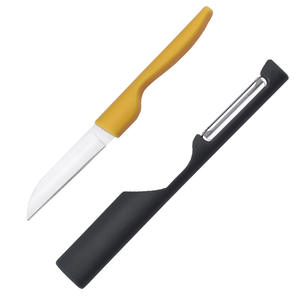 Juego multifuncional de dos piezas de acero inoxidable, pelador de frutas, rebanador de patatas, cuchillo para frutas. - Product Image 5