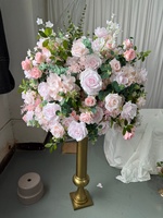 IFG Bestseller 80cm Durchmesser Fuchsia-Rosa Vollständig mit Lilien Besetzter Künstlicher Seidenblumenball als Tischdekoration für Hochzeiten