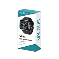 VALDUS EKG Gesundheits-Smartwatch mit Herzfrequenzmessung Fitness-Serie VE31 Smartwatch