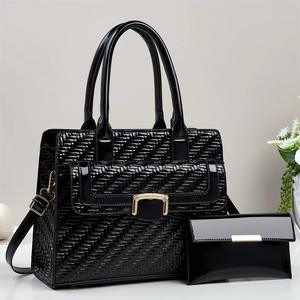 Ensemble de 2 sacs à bandoulière tendance, design de niche, haut de gamme, motif crocodile, fermeture éclair carrée, grande capacité, nouveau style, pour les trajets quotidiens - Product Image 6