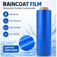 Film imperméable en PVC, résistant à l'humidité, robuste, personnalisable, en rouleau, pour vêtements de pluie et vêtements de protection pour pêcheurs