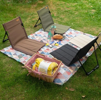 Chaise de plage d'extérieur en aluminium et tissu Oxford, fauteuil inclinable léger et pliable, chaise de camping et de loisirs, chaise lune, chaise longue de jardin