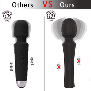 USB充電式20振動速度防水ワッドマッサージャー8速バイブレーターセックスおもちゃ女性用マッサージ製品 - Product Image 2