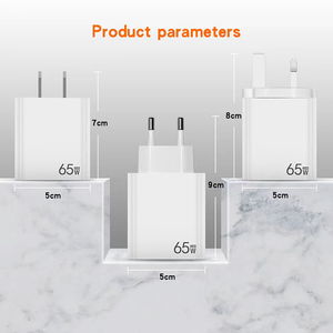 พอร์ตคู่ชนิด C A & C PD USB US EU UK ที่ชาร์จติดผนัง65W ชาร์จเร็วสำหรับ ipone/samsumg/<span class=keywords><strong>xiaomi</strong></span> - Product Image 5