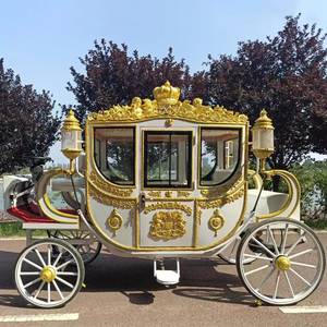 Venta al por mayor <span class=keywords><strong>Cenicienta</strong></span> boda carro de caballos carro real eléctrico - Product Image 1