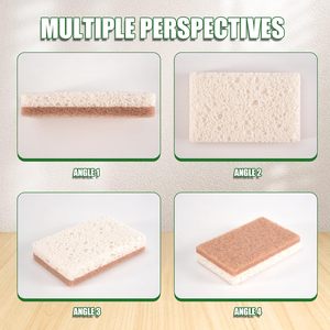 Éponge en coco biodégradable 100% naturelle, éponge en maille pour la maison, tampon de nettoyage, éponge en cellulose pour la cuisine - Product Image 5