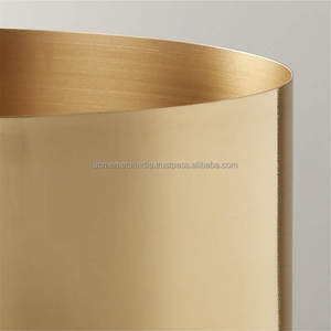 Cubo de Basura de Acero Inoxidable BestBuy, Color Dorado Latón, Niquelado, para Baño, Cocina, Restaurante, Bar, Oficina, Escritorio - Product Image 4