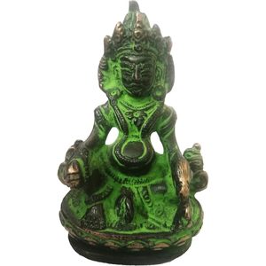 PARIJAT HANDICRAFT Lord Kuber Murti Vintage Brass <b>Statue</b> Wealth God for Vastu Feng Shui Blessing Pooja Gift - Product Image 1