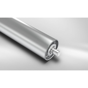 5 x Rullo di supporto in acciaio Ø 50 mm Tubo in acciaio di precisione 50 x 1,5, zincato con cuscinetti a sfera conici oliati - Product Image 1