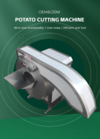 Cortadora de Papas Fritas Comercial, Máquina Cortadora de Papas de Acero Inoxidable, Máquina para Hacer Papas Fritas para Cocina de Restaurante