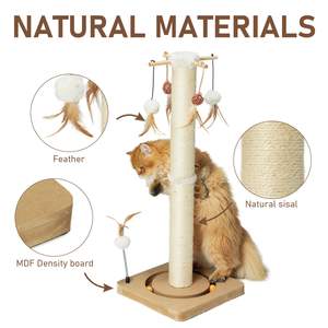 <span class=keywords><strong>Tiragraffi</strong></span> <span class=keywords><strong>per</strong></span> <span class=keywords><strong>Gatti</strong></span> JQ da 33 Pollici, Grande Palo in Sisal con Giochi a Sfera <span class=keywords><strong>per</strong></span> <span class=keywords><strong>Gatti</strong></span> e Gattini da Interno - Product Image 3