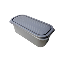 Boîte à crème glacée réutilisable en PP de qualité alimentaire pour yaourt glacé maison et desserts de pâtisserie