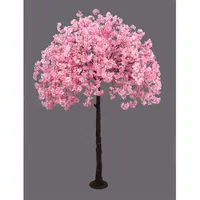 حار بيع مقلد مصنع 250 سنتيمتر الوردي الاصطناعي الكرز أزهار شجرة ل في الهواء الطلق