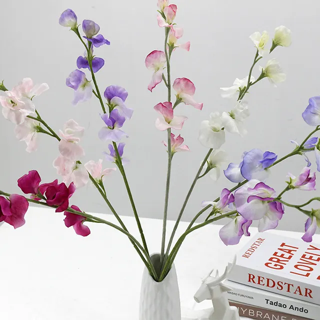 Fleur de pivoine artificielle pour décoration maison, panneau décoratif en soie, pour l'intérieur, meilleures ventes
