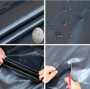 Revestimiento de <span class=keywords><strong>estanque</strong></span> de Geomembrana de polietileno de alta densidad 45 Mil 1,0mm 1,5mm Hdpe Heap Liach Canvas para minería Precio de membrana impermeable - Product Image 3