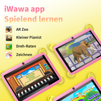 Nouvelle tablette Android 7 pouces, 2 Go de RAM, 32 Go de ROM, résolution 1024x600, batterie 2500 mAh, processeur quadricœur 2,4 GHz, Wi-Fi, éducative pour enfants, Allwinner