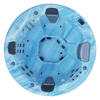 Jacuzzi Circular para Exteriores BG-8805 de Fábrica, Acrílico Aristech, Sistema Gecko/Balboa, con Jets de Hidromasaje para Jardín, Villa u Hotel