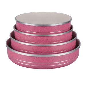 Aluminum Non-Stick Pizza Pan Set Round Baking Pan Flat Pan Eco-Friendly Oven Safe Pie Tools - Product Image 3