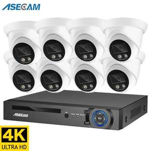 CCTV dôme caméra étanche ensemble de Surveillance vidéo à domicile 4CH 8CH système de caméra de sécurité Ultra HD 3MP 4MP 5MP POE NVR <span class=keywords><strong>Kit</strong></span> - Product Image 1