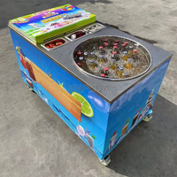 Machine à glace pilée commerciale en acier inoxydable pour boissons froides, type chariot thaïlandais, pour cola et boissons glacées
