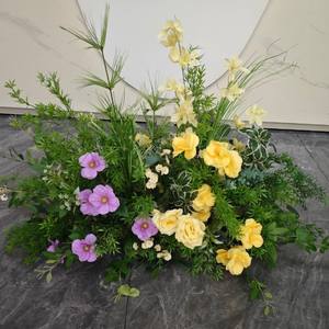 承诺热销铁丝人造婚礼玫瑰花拱门背景手工制作婚礼装饰 - Product Image 6