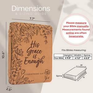 Funda Protectora para Biblia de Cuero Clásica Grande, Muestra Gratis, Estuche de Transporte de Cuero, Bolsa de Iglesia, Funda Portátil para Biblia - Product Image 2