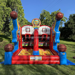 <span class=keywords><strong>Juego</strong></span> de Baloncesto Inflable para Carnaval al Aire Libre, Castillo Inflable, Juegos Deportivos, Juegos de Tiro para Fiestas Infantiles - Product Image 3