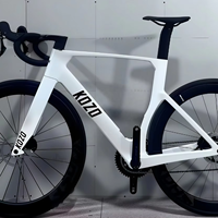 KOZO Vélo de Route à Cadre Rigide en Fibre de Carbone, Vente en Gros Directe Usine, 700C, Shimano 105 7120-24s, Frein à Disque Hydraulique, Course