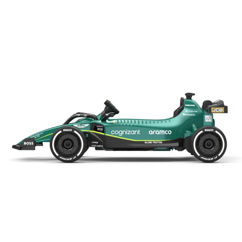 2024 Aaston Martin Electric Racing F1 RIde on Car Kart per bambini con telecomando certificato EN71 Ride on Toy Drifting