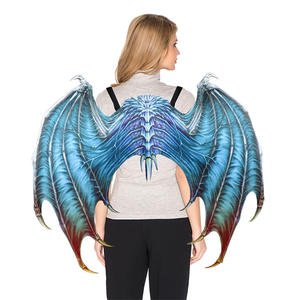 Vente chaude carnaval nouveaux vêtements accessoires atmosphère balle fête habiller hibou <span class=keywords><strong>Dragon</strong></span> masque ailes ensemble - Product Image 3
