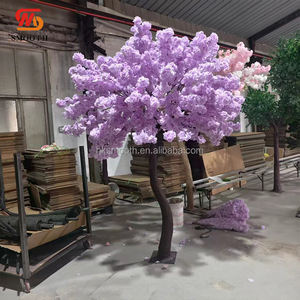 SMOOTH Decoración para Eventos de Boda y Salones de Banquetes, Árbol de Flores de Cerezo Artificial de Color Lavanda Púrpura de 8 Pies de Altura - Product Image 2