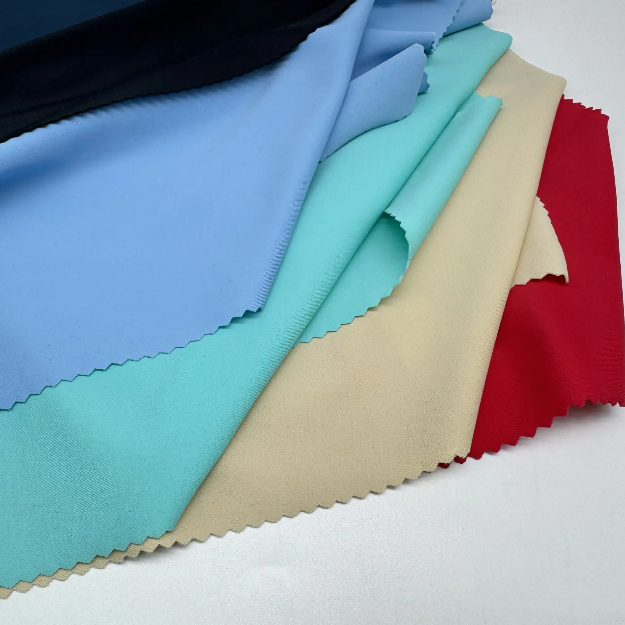 Полная тусклая трикотажная нейлоновая спандекс ткань UV50 + эластичная ткань для купальников спортивная одежда