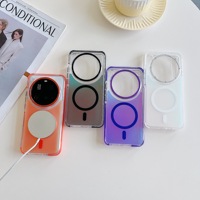 Funda Magnética de Alta Calidad con Cambio de Color Degradado para Xiaomi 15Ultra 14T 15T Pro, Carga Inalámbrica, Translúcida, Antigolpes