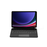Casing Samsung TabS9 S8 S7 fe11 inci, Keyboard nirkabel magnetis, bantalan sentuh lampu belakang Ultra tipis