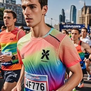 Camiseta Sublimada de Secado Rápido, Transpirable, Promocional, Personalizada, 100% Algodón, Talla Grande, Tejida, para Maratón, Deporte y Running - Product Image 4