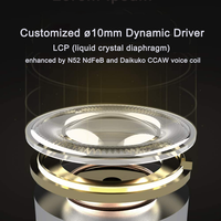 Meilleure vente d'écouteurs en résine d'impression 3D 2BA + 1DD avec câble FAC 051-H-2PIN de 3.5mm FAC051-H-2PIN en résine IEM